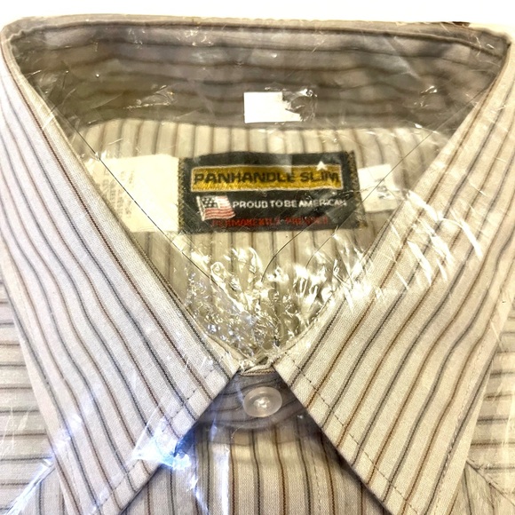 PanHandled Slim | 3 SHIRT BUNDLE: Pearl Snap Extra Long Hem Tail Size 18.5 - Picture 10 of 15